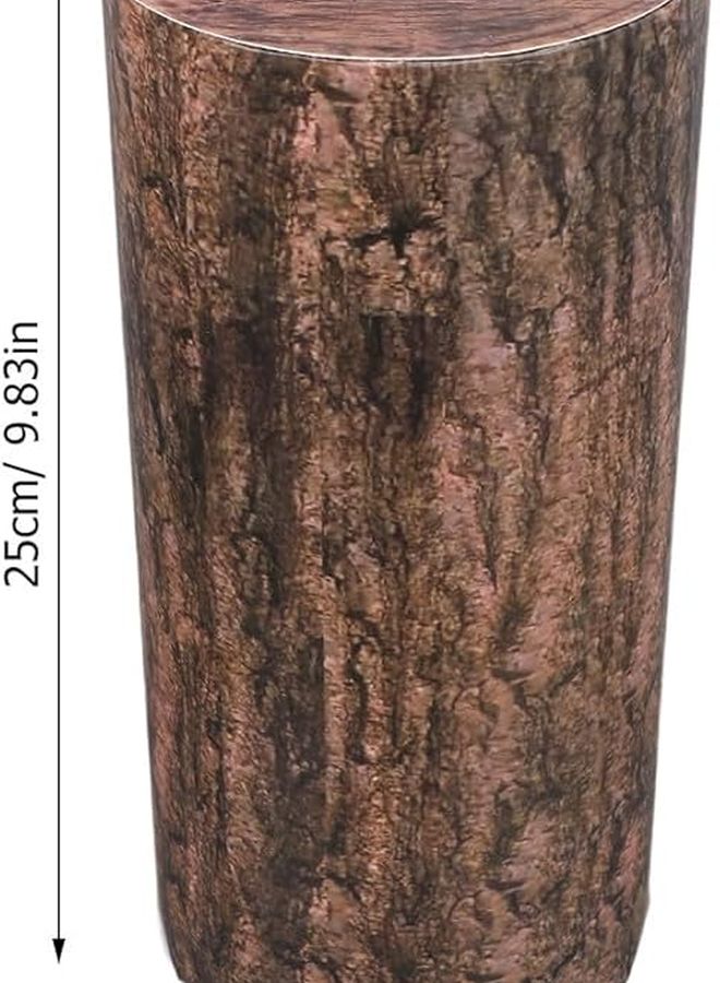 Light Brown Faux Tree Stump Decorations 25cm Western Cowboy Party Supplies - Image 5